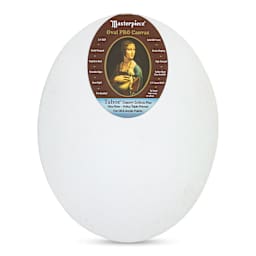 Masterpiece Pro Stretched Oval Canvas - 16" x 20", 3/4" Profile