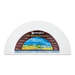 Masterpiece Tahoe Cotton Canvas Shapes - Front view of Half Round Canvas