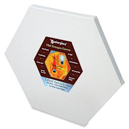 Masterpiece Tahoe Cotton Canvas Shapes - Angled view of Hexagon Canvas