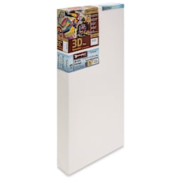 Masterpiece Tahoe Cotton Canvas - 12" x 24", 2-1/2" Profile, Acrylic Primed front side view