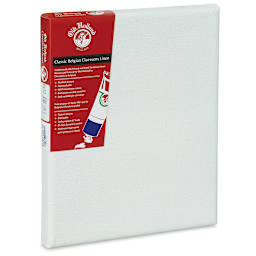 Old Holland Claessens Oil Primed Belgian Linen Canvas - Angled view with label
