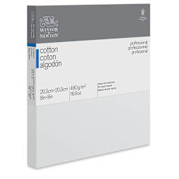 Professional Cotton Canvas - Angled view of Traditional profile Canvas with label
