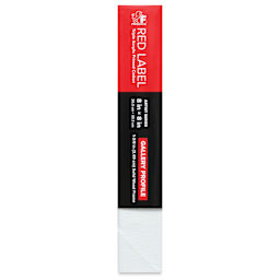 Fredrix Red Label Cotton Canvas - 8" x 8", Gallerywrap, side of packaging
