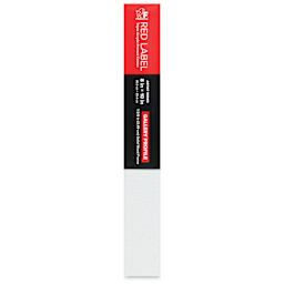 Fredrix Red Label Cotton Canvas - 8" x 10", Gallerywrap, side of packaging