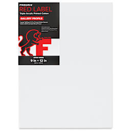 Fredrix Red Label Cotton Canvas - 9" x 12", Gallerywrap