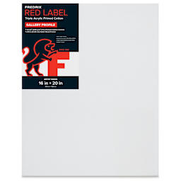 Fredrix Red Label Cotton Canvas - 16" x 20", Gallerywrap