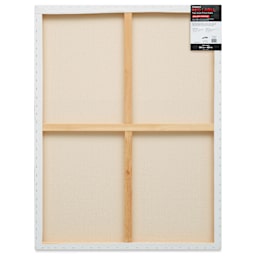 Fredrix Red Label Cotton Canvas - 36" x 48", Gallerywrap, back of packaging