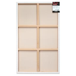 Fredrix Red Label Cotton Canvas - 36" x 60", Gallerywrap, back of packaging