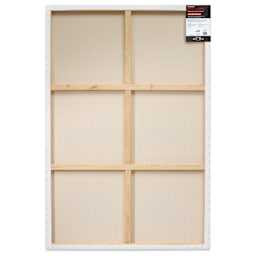 Fredrix Red Label Cotton Canvas - 40" x 60", Gallerywrap, back of packaging