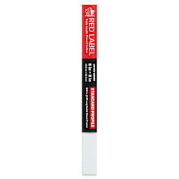 Fredrix Red Label Cotton Canvas - 8" x 8", 3/4" Profile, side of packaging