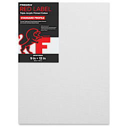 Fredrix Red Label Cotton Canvas - 9" x 12", 3/4" Profile