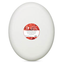 Fredrix Convexo Canvas - 11" x 14", Oval, front of canvas
