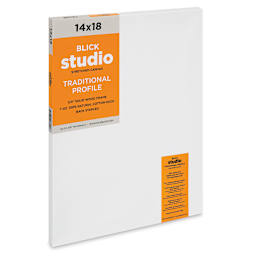 Blick Studio Stretched Cotton Canvas - Traditional Profile, 14" x 18" (side view)