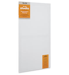 Blick Studio Stretched Cotton Canvas - Traditional Profile, 18" x 36" (side view)