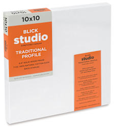 Blick Studio Stretched Cotton Canvas - 10" x 10", 3/4" Traditional Profile