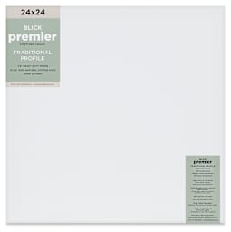 Blick Premier Stretched Cotton Canvas - Traditional Profile, Splined, 24" x 24", front