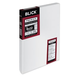 Blick Premier Heavyweight Stretched Cotton Canvas - 9" x 12", 1-3/8" Profile side view