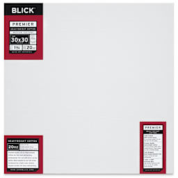 Blick Premier Heavyweight Stretched Cotton Canvas - 30" x 30", 1-3/8" Profile, front