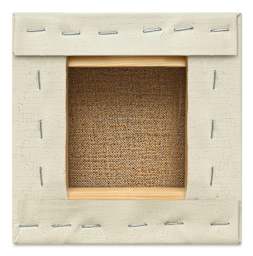 Blick Premier Belgian Linen - 6" x 6", Oil-Primed, 1-3/8" Profile, back