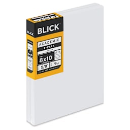 Blick Academic Cotton Stretched Canvas Pack - 8" x 10", Pkg of 2 side view