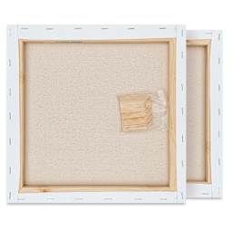 Blick Academic Cotton Stretched Canvas Pack - 12" x 12", Pkg of 2 back