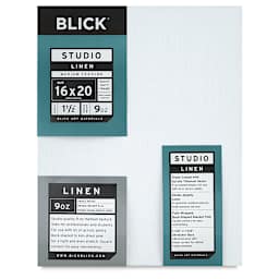 Blick Studio Linen Stretched Canvas - 16" x 20", Gallery 1-1/2" Profile