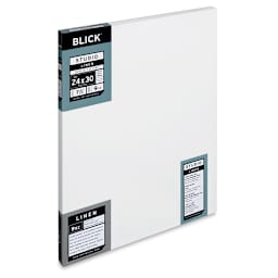 Blick Studio Linen Stretched Canvas - 24" x 30", Gallery 1-1/2" Profile (side view)