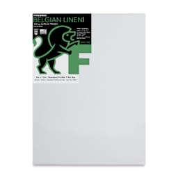 Fredrix Pro Series Belgian Linen Canvas - Front of canvas with label