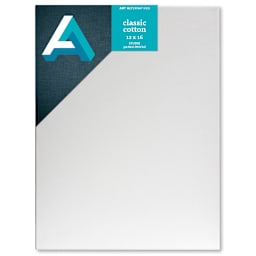 Art Alternatives Classic Cotton Stretched Canvas, Studio, .75 in Profile, 12 in x 16 in
