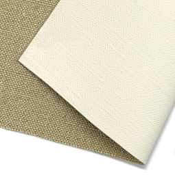 Artfix Linen Canvas Roll - 85" x 5 1/2 yd, Triple Universal Acrylic Primed, Mural, close-up of canvas