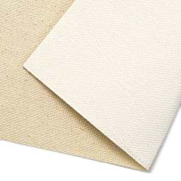 Blick Acrylic Primed Cotton Canvas - Medium, 52" x 1 yard, Acrylic Primed, by the Yard, close-up of canvas