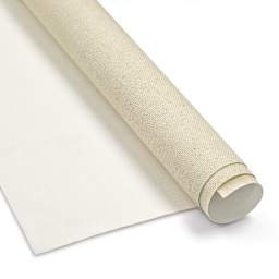 Utrecht Triple Acrylic Primed, Medium Texture  60" × 6 yds, close-up of roll