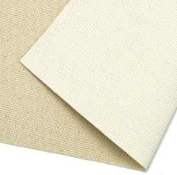 Blick Acrylic Primed Cotton Canvas - Lightweight, 54" x 6 yd, Acrylic Primed, by the Roll, close-up of canvas