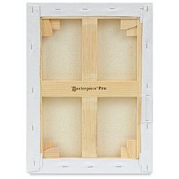 Masterpiece Monterey Cotton Canvas - Back of Vincent 7/8" canvas showing stretcher bars and keys
