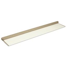 Blick Studio Acrylic Primed Linen Canvas - Medium, 5 oz, 84" x 6 yards, Roll, laying down