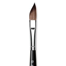 Da Vinci Casaneo Synthetic Squirrel Watercolor Brush - Sword, Size 10, Xtra Short Handle (close-up)