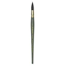 Escoda Aquario Gold Squirrel Mop Brush - Round Mop, Size 10, Short Handle (full length)