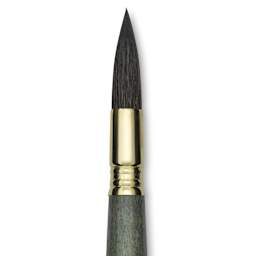 Escoda Aquario Gold Squirrel Mop Brush - Round Mop, Size 12, Short Handle (close-up)