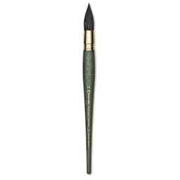 Escoda Aquario Gold Squirrel Mop Brush - Round Mop, Size 18, Short Handle (full length)