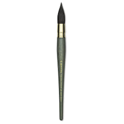 Escoda Aquario Gold Squirrel Mop Brush - Round Mop, Size 20, Short Handle (full length)