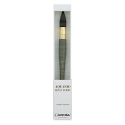 Escoda Aquario Gold Squirrel Mop Brush - Round Mop, Size 20, Short Handle (in package)