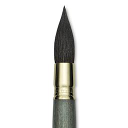 Escoda Aquario Gold Squirrel Mop Brush - Round Mop, Size 20, Short Handle (close-up)