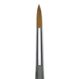 Da Vinci Colineo Synthetic Kolinsky Sable Brush - Round, Size 10, Short Handle (close-up)