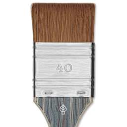 Da Vinci Colineo Synthetic Kolinsky Sable Brush - Mottler, Size 40, Short Handle, close-up