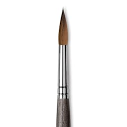 Da Vinci Colineo Synthetic Kolinsky Sable Brush - X Point Round, Size 12, Short Handle, close-up