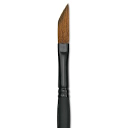 Raphaël Stradivarius Synthetic Kolinsky Sable Brush - Dagger, Size 4, Short Handle (close-up)