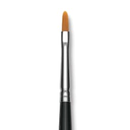 Utrecht Synthetic Sablette Brush - Long Handle, Filbert, Size 2, close-up