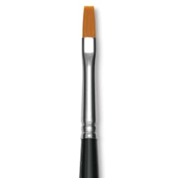 Utrecht Synthetic Sablette Brush - Long Handle, Flat, Size 4, close-up