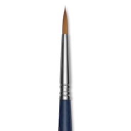 Escoda Chronos Brush - Short Handle, Round, Size 4, close-up
