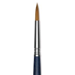 Escoda Chronos Brush - Short Handle, Round, Size 8, close-up